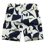 Elastic Waist Breathable Beach Pants Apricot Blue