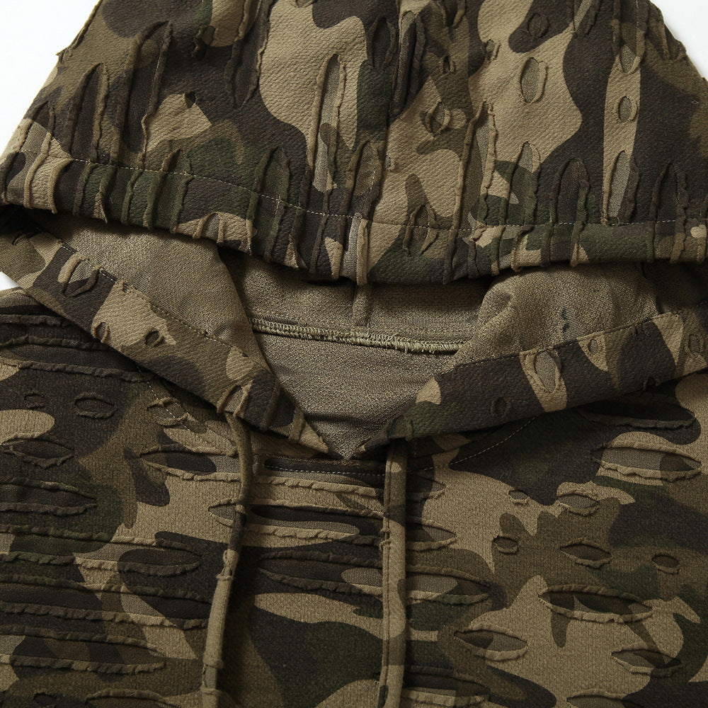 Camouflage Sweater Loose Casual Camouflage Top