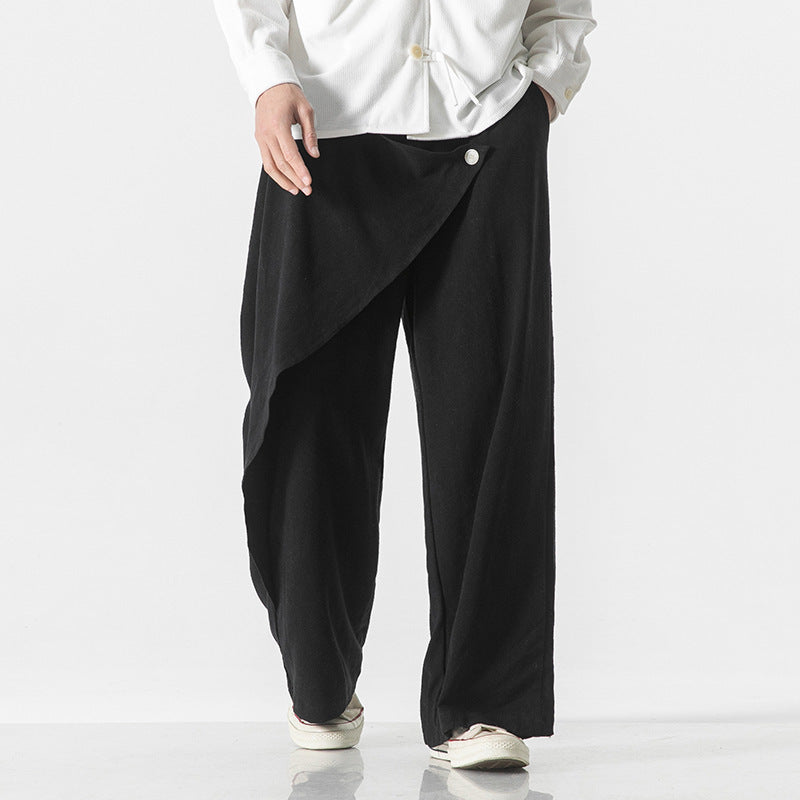 Cotton And Linen Casual Pants