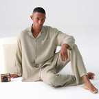 Woven Gauze Pajamas Thin Homewear Suit