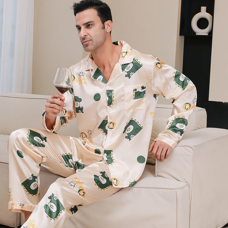 Ice Silk Pajama Set
