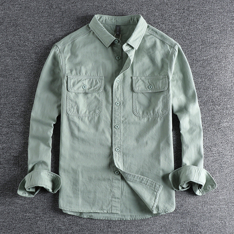 Sense Long Sleeve Shirt Men Green