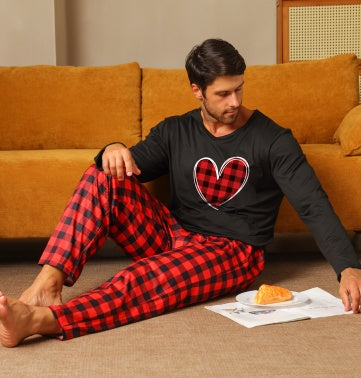 Ice Silk Long Sleeve Long Pants Pajama Set