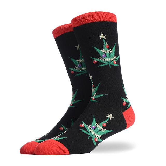 Fashion Creative Hamburger Pizza Alien Men Socks Cute Series N Default