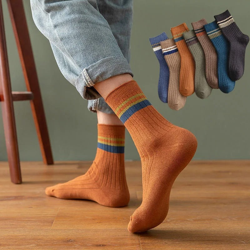 Mid-calf Academic Style Socks