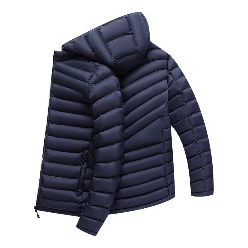 Lightweight Down Cotton-padded Jacket Storage Rib Coat