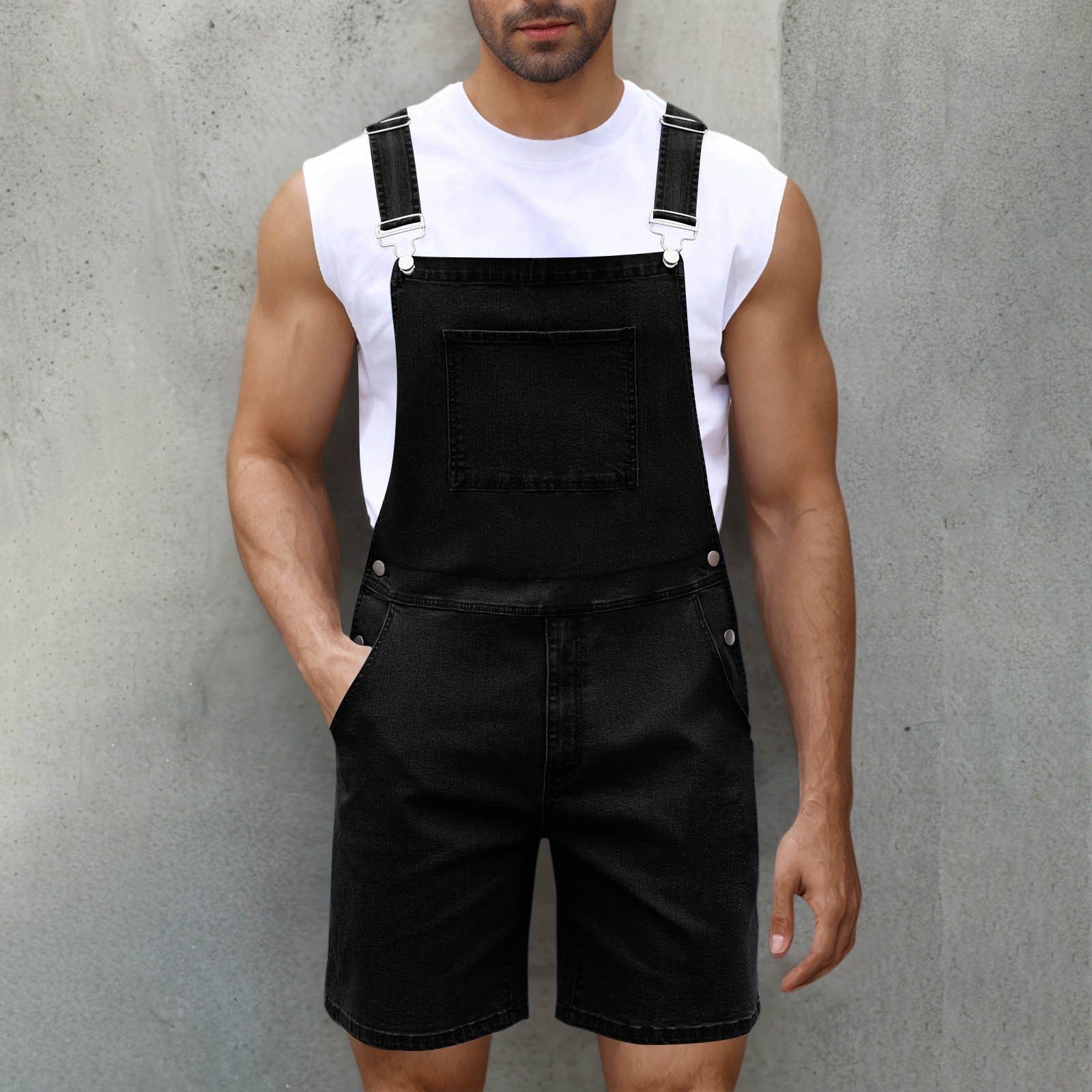Light Luxury Denim Shorts Black
